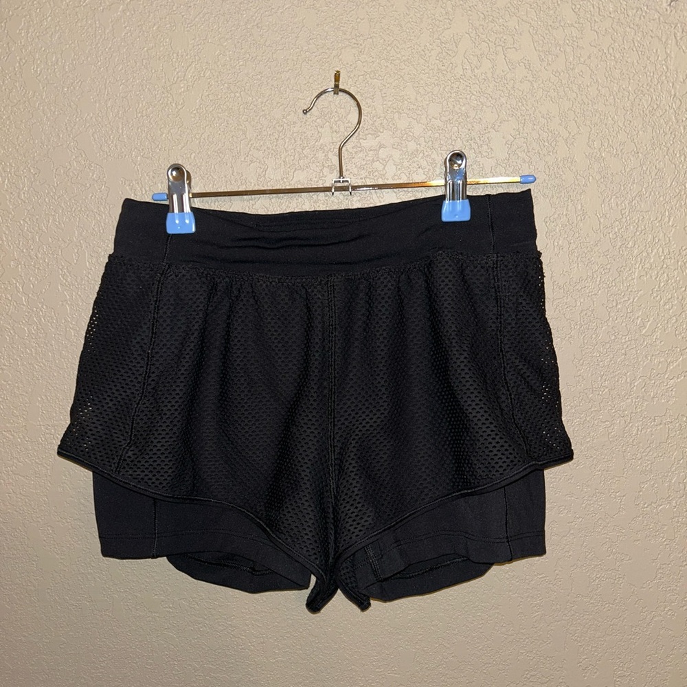 Black Lululemon Women's Mesh Shorts
